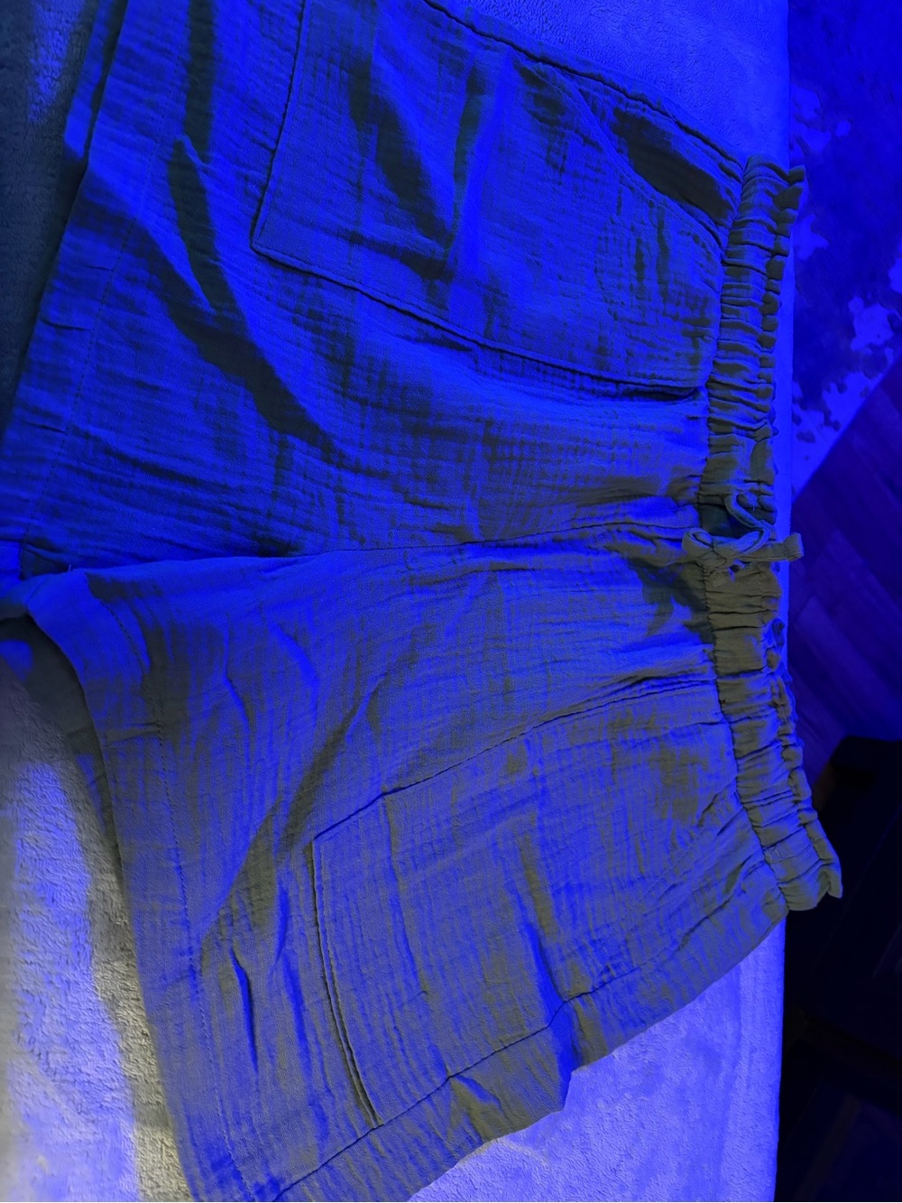 Nine West Olive Green Casual Drawstring Shorts